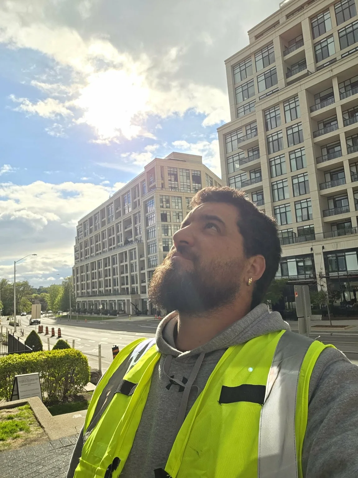 Wicked field installer at a commercial project site