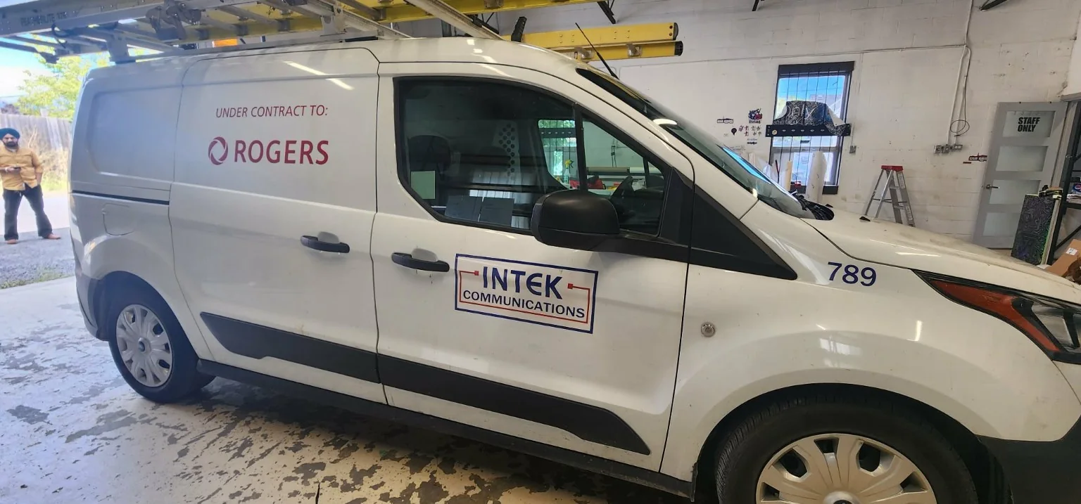 INTEK Rogers commercial service van graphics