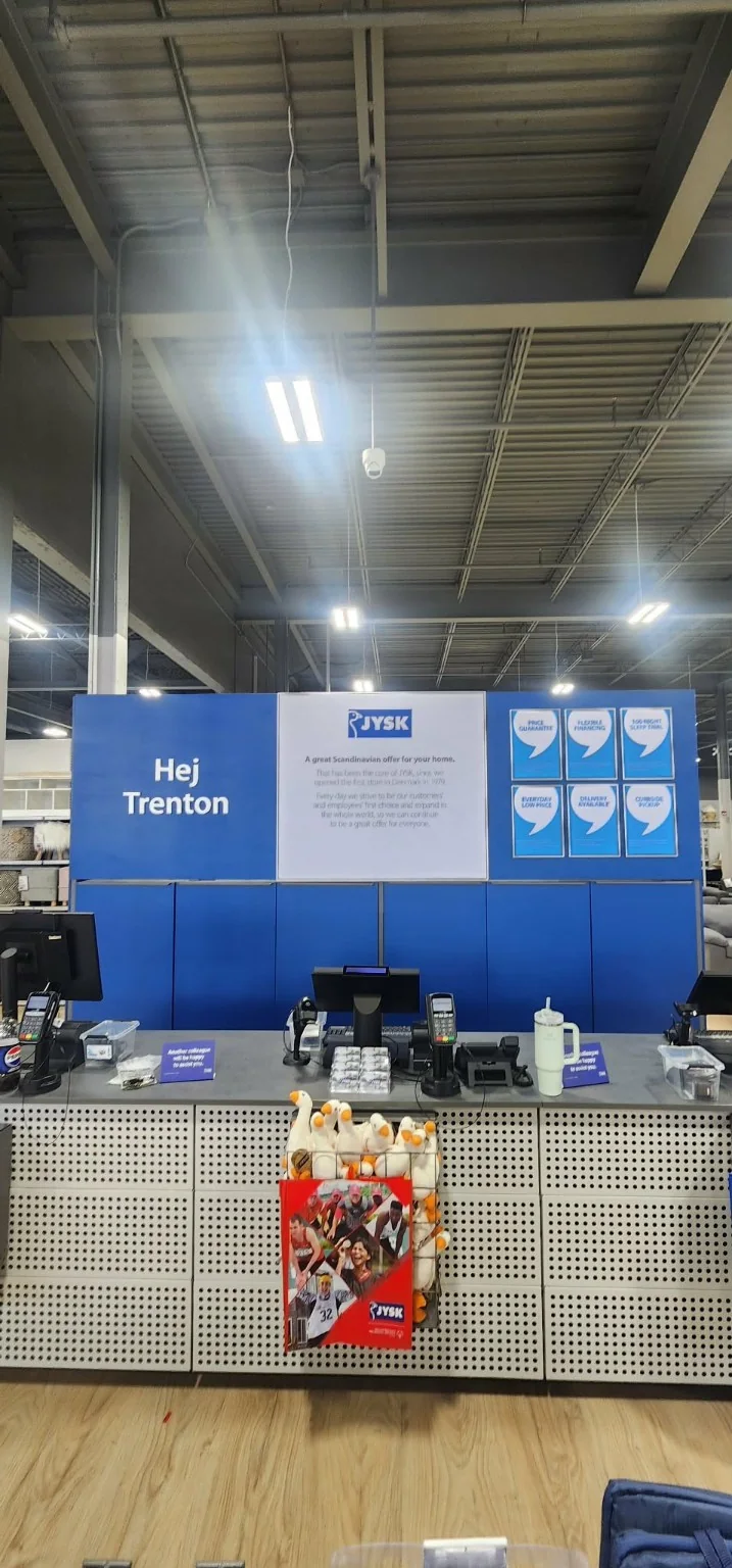 Hej Trenton branded retail display environment